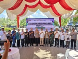 BULOG ACEH DAN POLDA ACEH MELAKSANAKAN GERAKAN PANGAN MURAH MENJELANG LEBARAN IDULFITRI