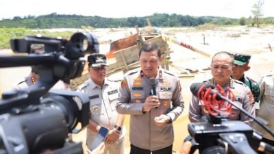 Operasi PETI Polda Riau: 29 Kasus Terbongkar, 1.167 Rakit Tambang Ilegal Dimusnahkan