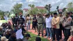 Polres Aceh Utara Kerahkan 128 Personel, Aksi Damai Karyawan PTPN IV Regional VI Berlangsung Kondusif