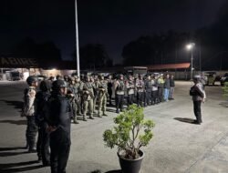 Patroli Gabungan dan Razia Malam di Nabire, Satgas Ops Damai Cartenz 2026 Amankan Senjata Tajam