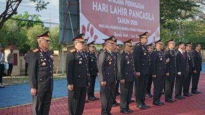 Kapolda Aceh Pimpin Upacara Hari Lahir Pancasila 2026 di Mapolda Aceh