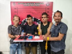Empat Pria dan Sabu 64 Gram Diciduk Polisi di Nisam