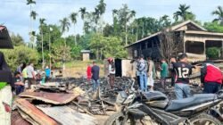 Rumah Warga di Langkahan Terbakar, Balita dan Ibu Berhasil Diselamatkan Tetangga