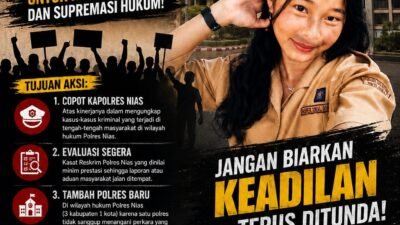 Gelar Aksi Solidaritas Jilid II di Mapolda Sumut, Minta Keadilan untuk Agnis Jance Zebua dan Reformasi Hukum di Nias
