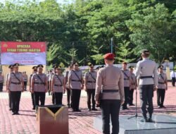 Kapolres Aceh Besar Pimpin Sertijab Sejumlah Pejabat Utama dan Kapolsek Jajaran