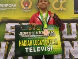 Alif Ramadhan Persembahkan Medali Perunggu untuk Aceh di Sumut National Taekwondo Championship 2026