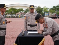 Karorena Polda Aceh Serahkan Jabatan, Kapolda Sampaikan Apresiasi dan Pesan Menjelang Purna Tugas