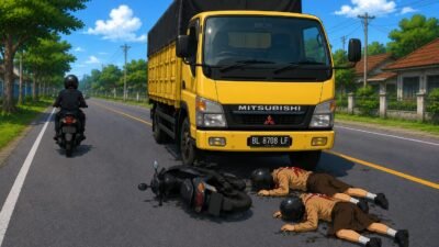 Dua Pelajar Meninggal Dunia dalam Kecelakaan di Lhoksukon