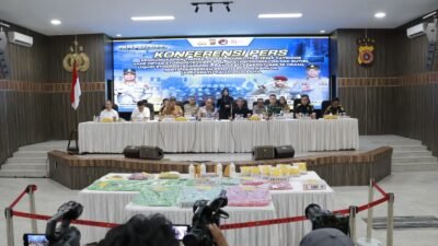 Polda Aceh Berhasil Gagalkan Peredaran Narkotika Jenis Etomidate dan Ekstasi dalam Jumlah Besar, Oknum Keuchik Aktif Ikut Diamankan
