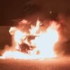 Mobil Fortuner Terbakar Saat Macet di Lamlagang, Polsek Banda Raya Bantu Hubungi Pemadam Kebakaran