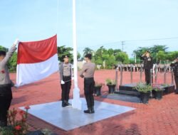 Polres Aceh Utara Gelar Upacara HUT ke-81 RI, Wakapolres Pimpin Pengibaran Merah Putih