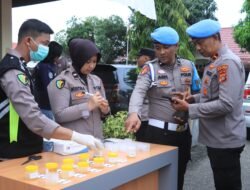 Perkuat Pengawasan Internal, Kapolres Aceh Utara Instruksikan Kasi Propam Cek Urine Personel, ini Hasilnya