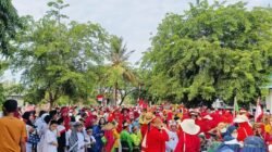 Karnaval HUT RI ke-81 di Lhoknga Meriah, Ribuan Pelajar Tampil Kreatif