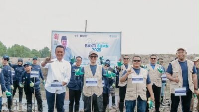 Pulihkan Pesisir Aceh Tamiang, BSI Dan Relawan Bakti BUMN Tanam 15.000 Mangrove
