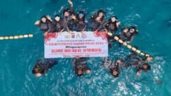 Peringati Hari Jadi ke-78, Polwan di Aceh Promosikan Wisata Bahari Sabang Lewat Diving