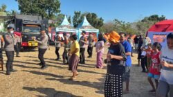 Polri Gelar Senam Trauma Healing untuk Bangkitkan Semangat Pengungsi Pascagempa