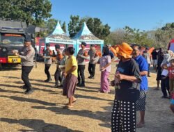 Polri Gelar Senam Trauma Healing untuk Bangkitkan Semangat Pengungsi Pascagempa