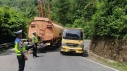Truk Mogok Ganggu Arus Banda Aceh-Meulaboh, Polisi Bergerak Cepat Cegah Kemacetan
