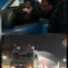 Brimob Polda Metro Jaya Semprot Jalan dan Bagikan Masker Antisipasi Abu Vulkanik Anak Krakatau