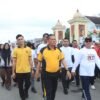 Gerak Jalan Santai Milad ke-800 Samudera Pasai, Kapolres Aceh Utara Turut Ambil Bagian