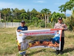 Patroli dan Sosialisasi Karhutla, Polsek Lembah Seulawah Ajak Warga Peduli Lingkungan