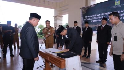 Bupati Aceh Besar Lantik 8 Pejabat Pimpinan Tinggi Pratama