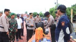 Kapolres Aceh Utara Pimpin Apel Gelar Pasukan Pencegahan dan Penanganan Karhutla