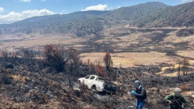 RESPONS CEPAT SATGAS KEPOLISIAN OPERASI DAMAI CARTENZ, POLRES JAYAWIJAYA DAN KOOPS TNI HABEMA TANGANI DUGAAN PEMBUNUHAN SOPIR LAJURAN DI HABEMA
