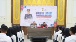 Isi Kuliah Umum, Kapolres Aceh Selatan Edukasi Mahasiswa Poltas tentang Bahaya Narkotika dan Kejahatan Siber