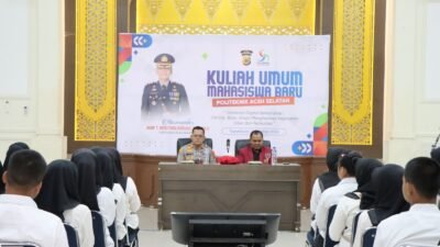 Isi Kuliah Umum, Kapolres Aceh Selatan Edukasi Mahasiswa Poltas tentang Bahaya Narkotika dan Kejahatan Siber