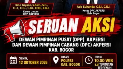 Ketum AKPERSI Serukan Aksi di Polres Kabupaten Bogor, Desak Penanganan Tegas Dugaan Intimidasi Terhadap Anggota AKPERSI