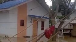 Sungai Arakundo Meluap, sebahagian desa terendam di kec.pante bidari kab, Aceh timur