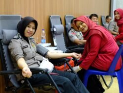 Peringatan Hari Jadi Humas Polri ke-75, Polres Aceh Utara Gelar Donor Darah