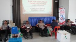 Polres Aceh Besar Gelar Donor Darah Dalam Rangka Hut Humas Polri Ke-75 Yang Mengusung Tema “Polisi Bersama Masyarakat, Menjaga Reputasi Polri”
