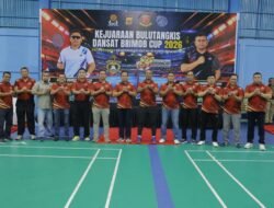 Wakapolda Aceh Buka Turnamen Bulutangkis Dansatbrimob Cup 2026