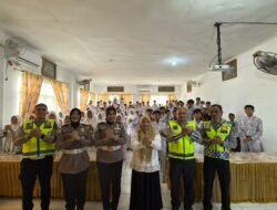 Personel Ops Patuh Seulawah Edukasi Siswa SMP N 3 Banda Aceh tentang Tertib Berlalu Lintas